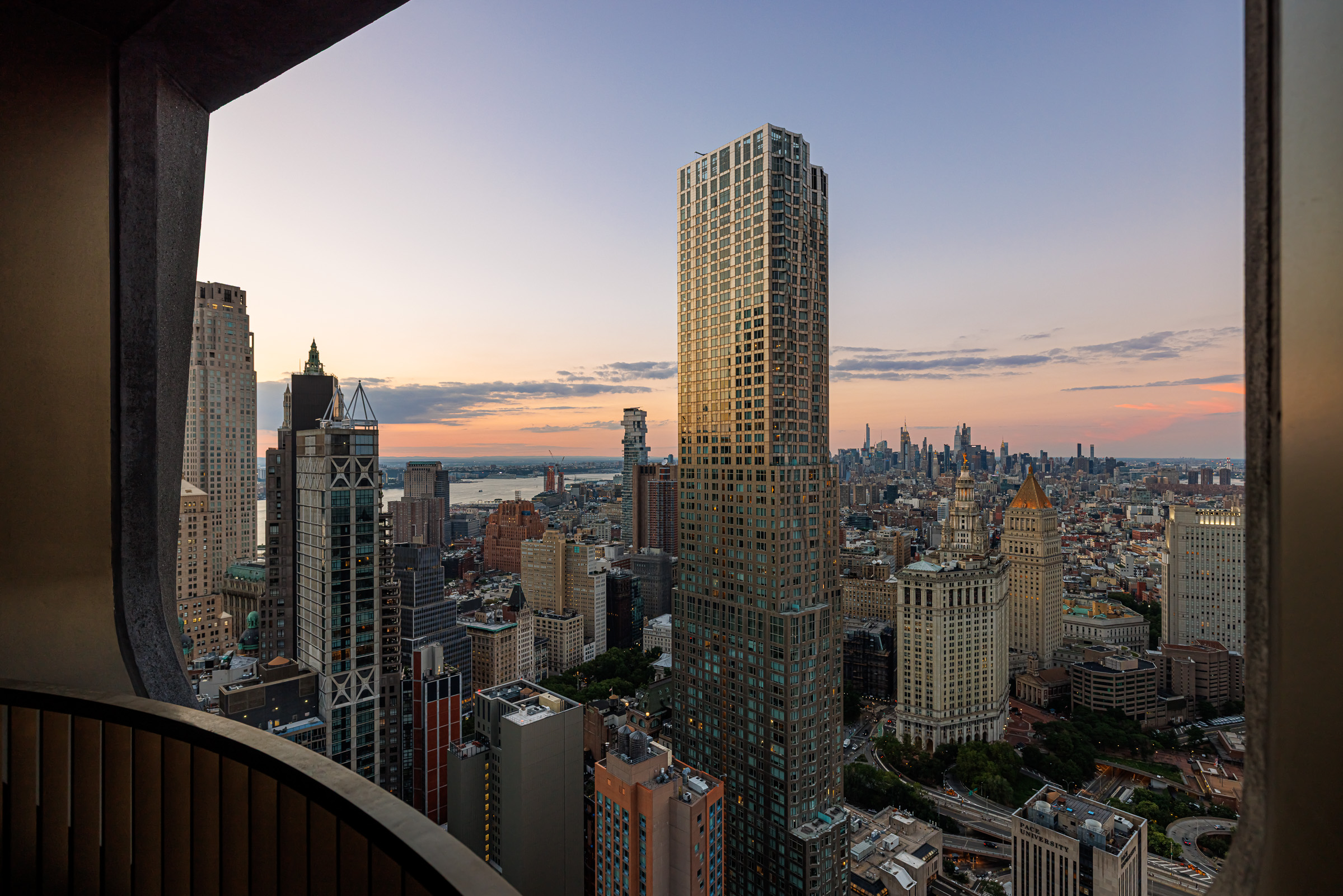 Midtown skyline sunset