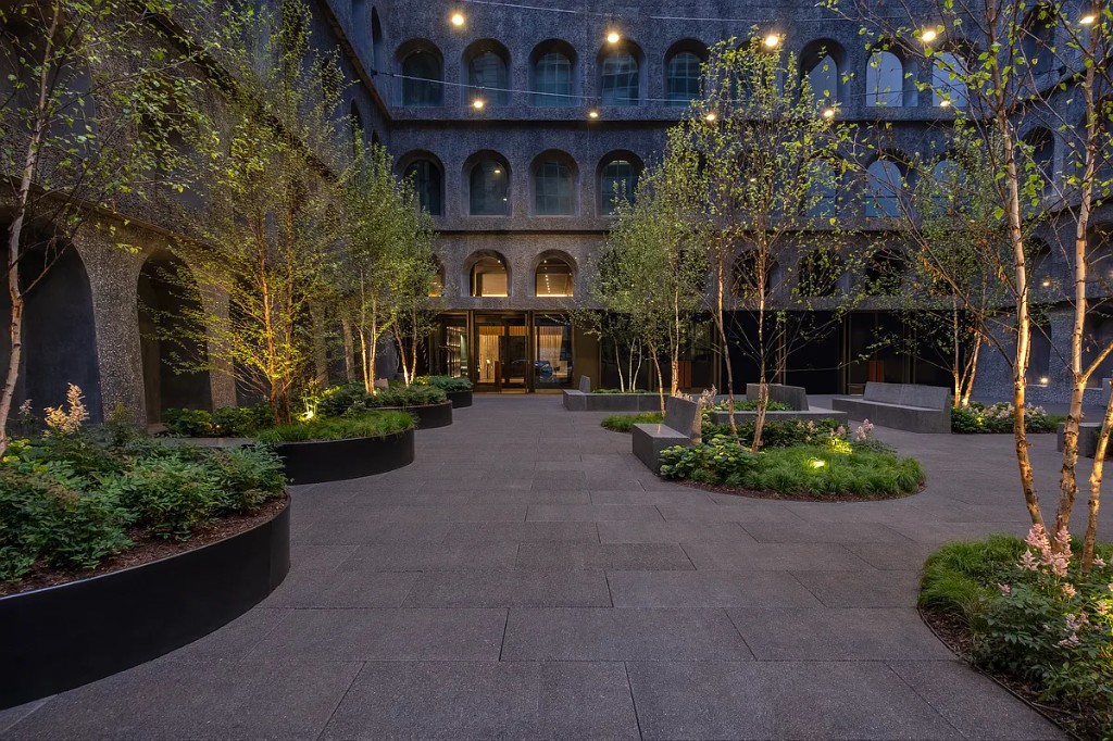 Landscaped Plaza Courtyard